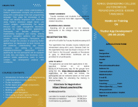 Flutter App development 2024 Workshop Poster
